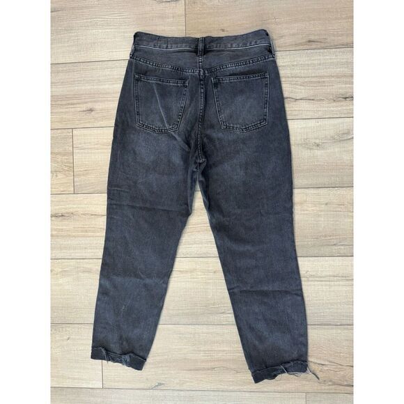 Free People We The Free High Rise Black Jeans Size 26  Distressed Women’s - Picture 3 of 4